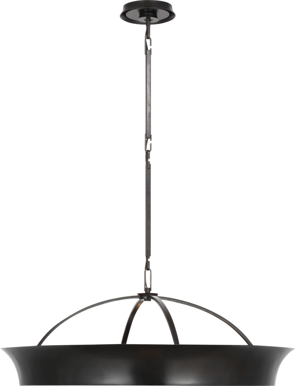 Garland 30" Dual Lit Ring Chandelier in Aged Iron