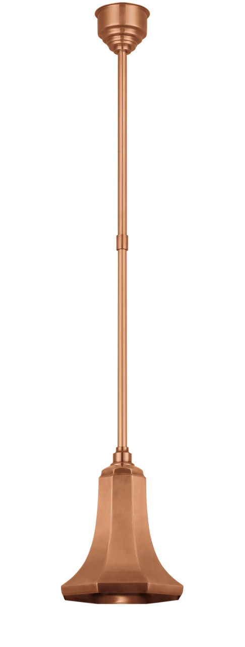 Academy Pendant in Soft Copper with 9.25" Savannah Shade