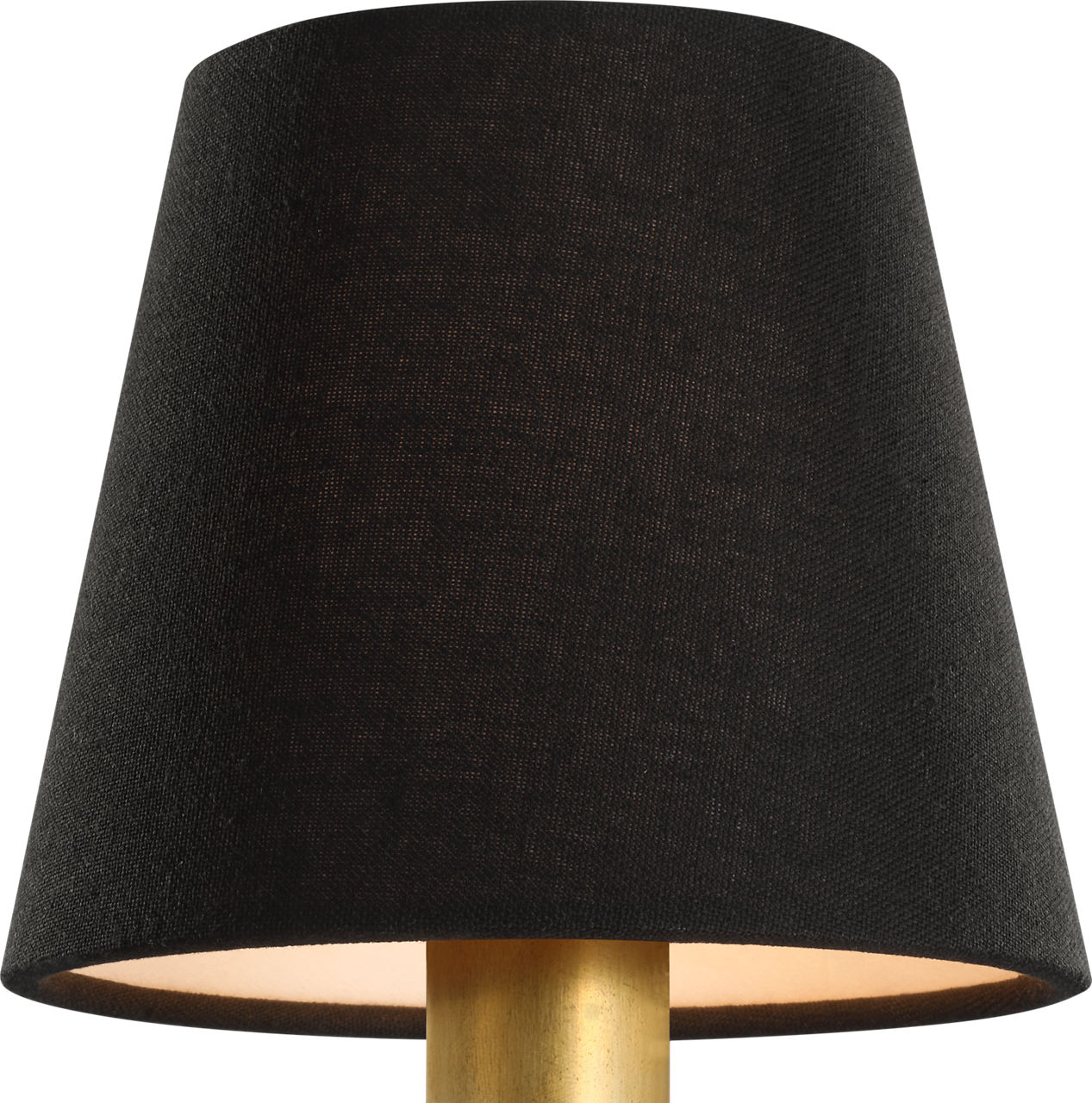 6" Black Linen Empire Shade