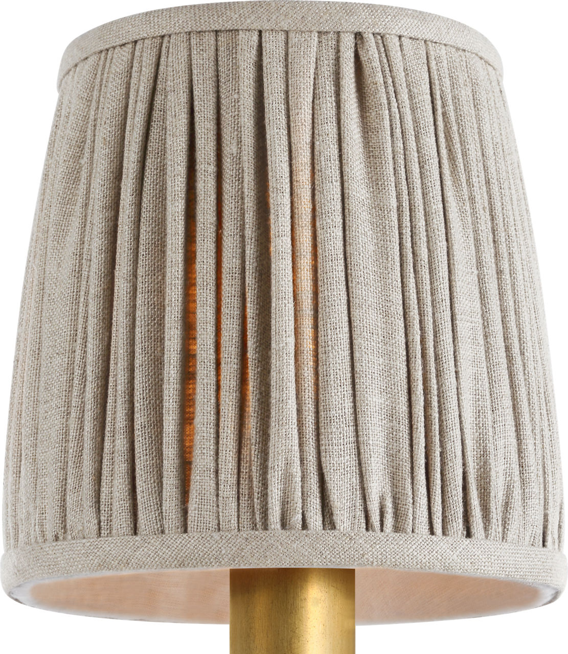 5" Pleated Natural Linen Shade