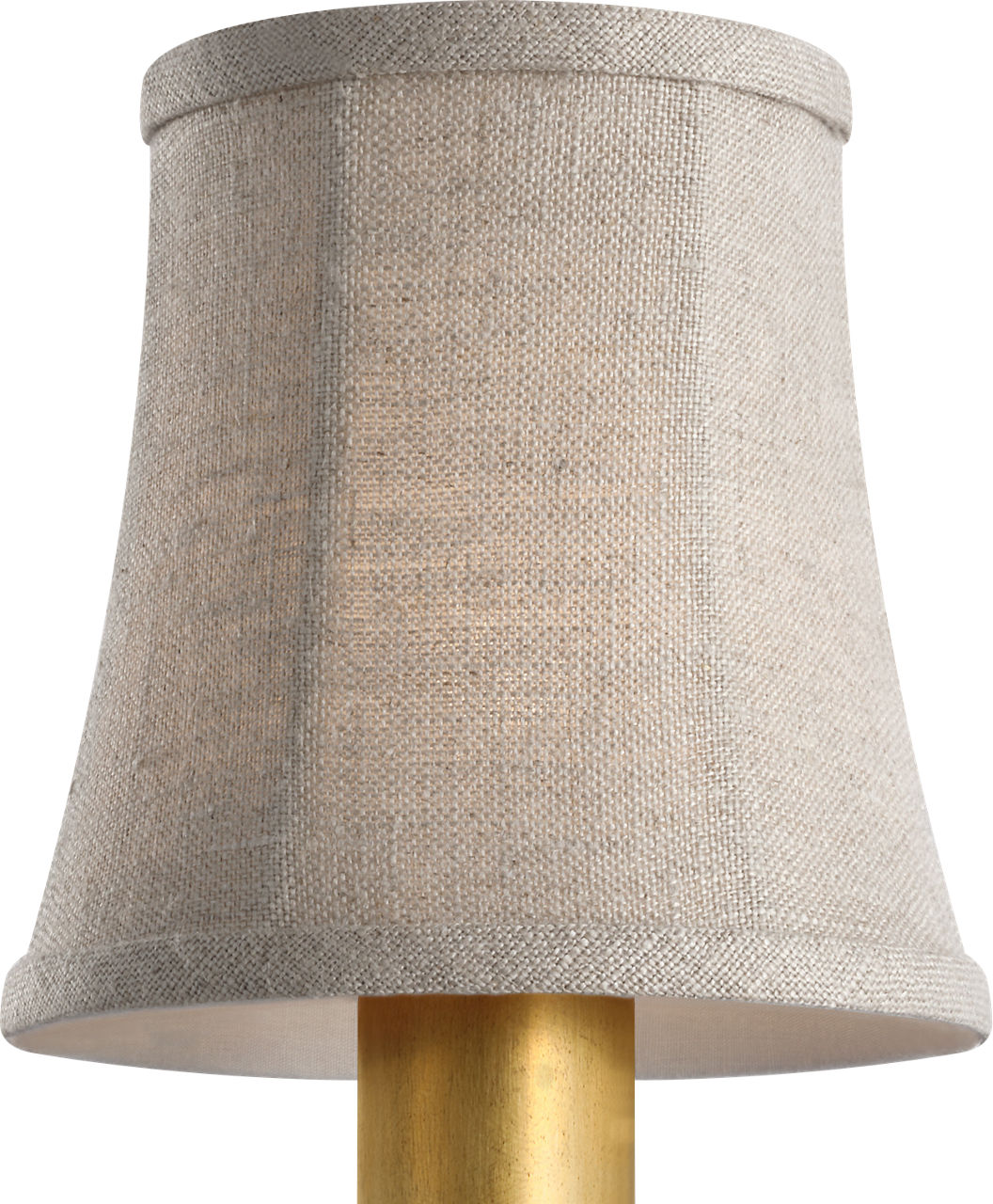 4" Natural Linen Bell Empire Shade
