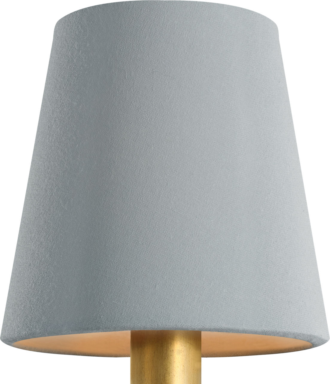 4" Blue Linen Empire Shade