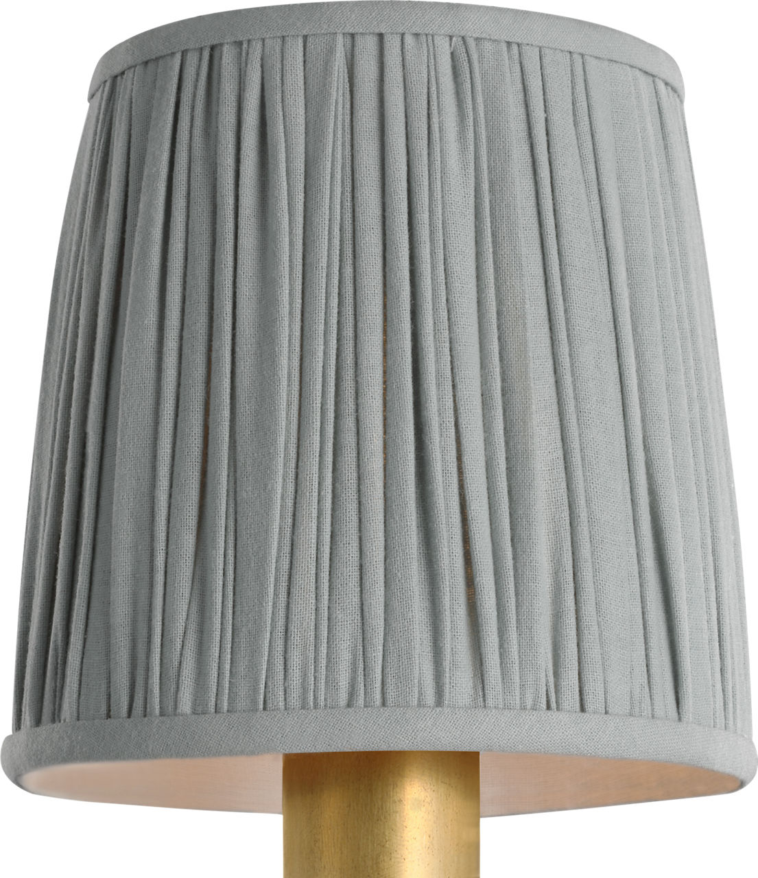 5" Pleated Blue Linen Shade