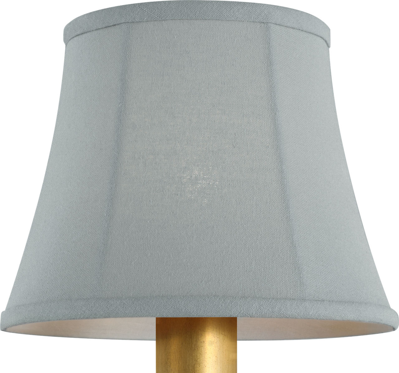 6" Blue Linen Bell Empire Shade