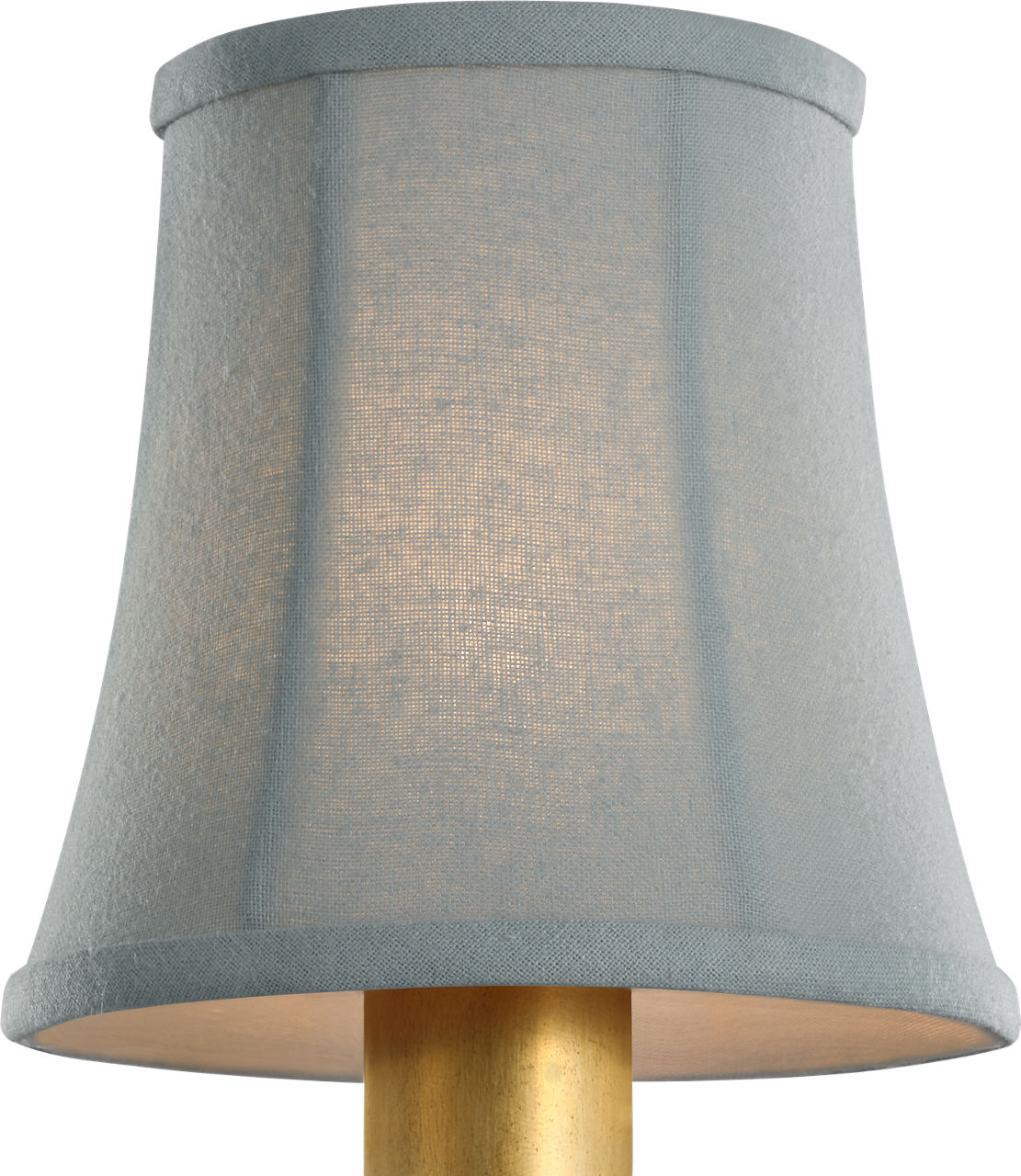 4" Blue Linen Soft Empire Shade