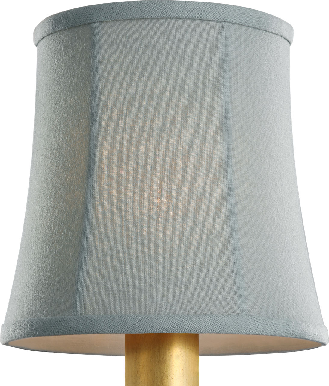5" Blue Linen Soft Empire Shade
