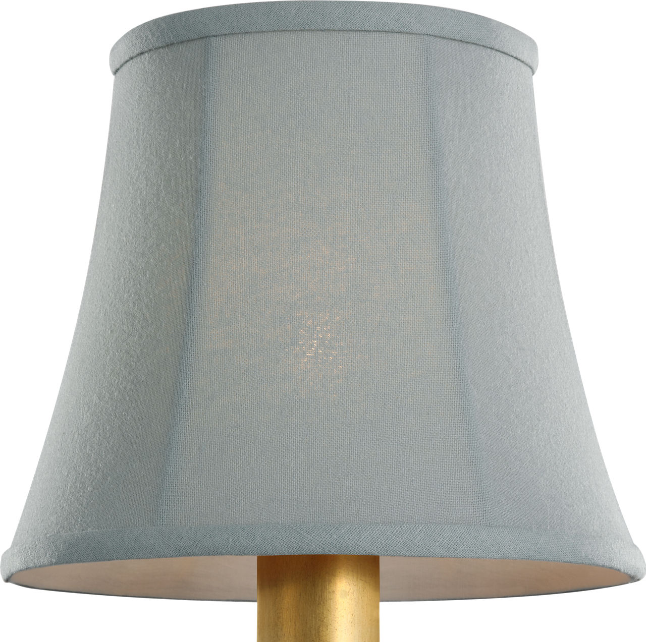 6" Blue Linen Soft Empire Shade