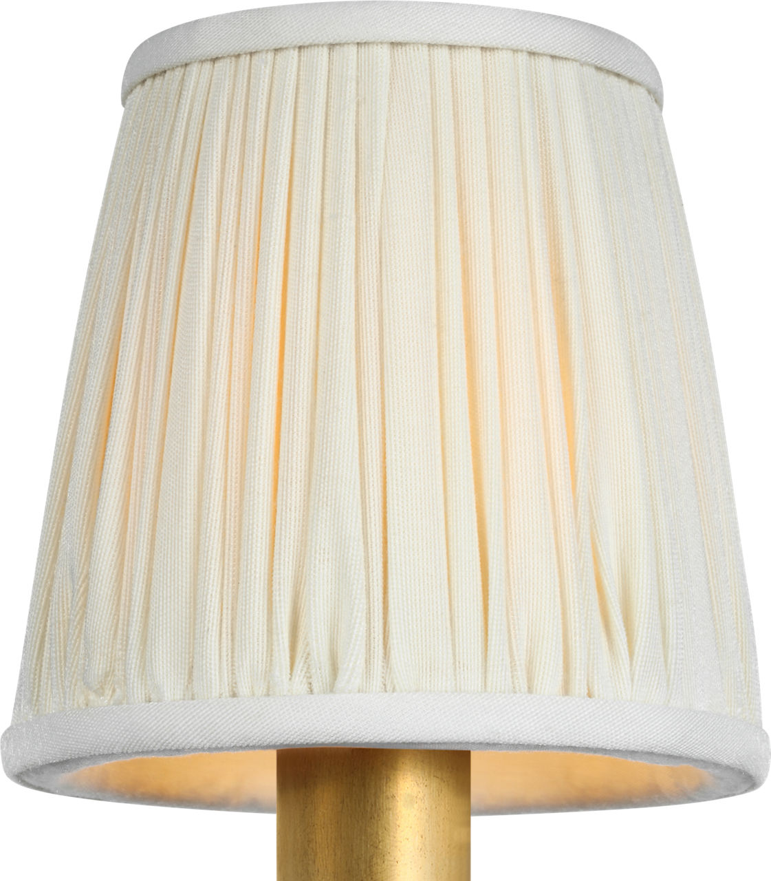 4" Pleated Silk Shade