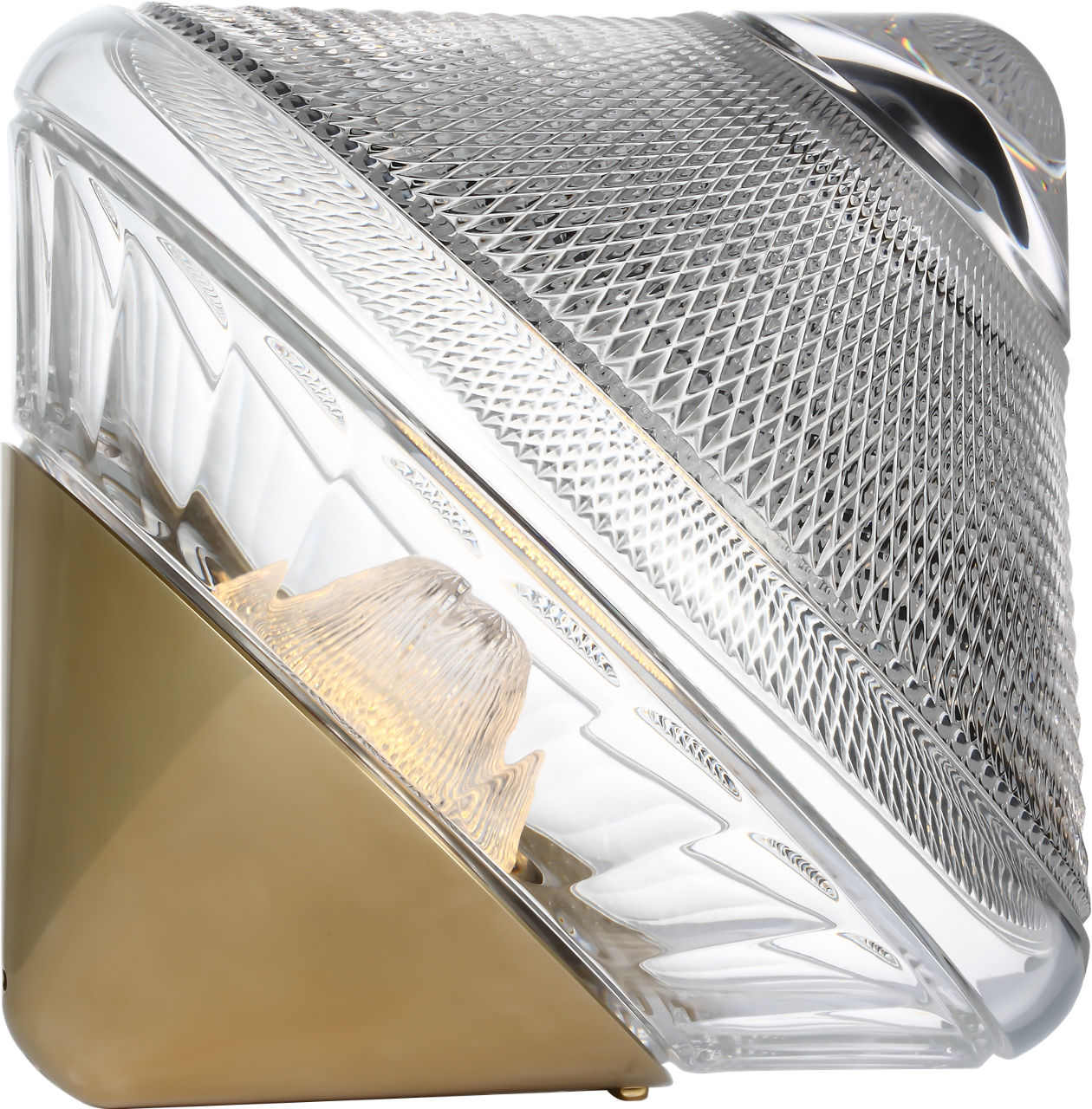 Copper Coast 12" Rechargeable Accent Light in Natural Brass with Clear Crystal