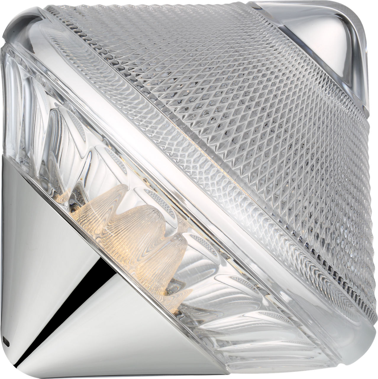 Copper Coast 12" Rechargeable Accent Light in Polished Nickel with Clear Crystal