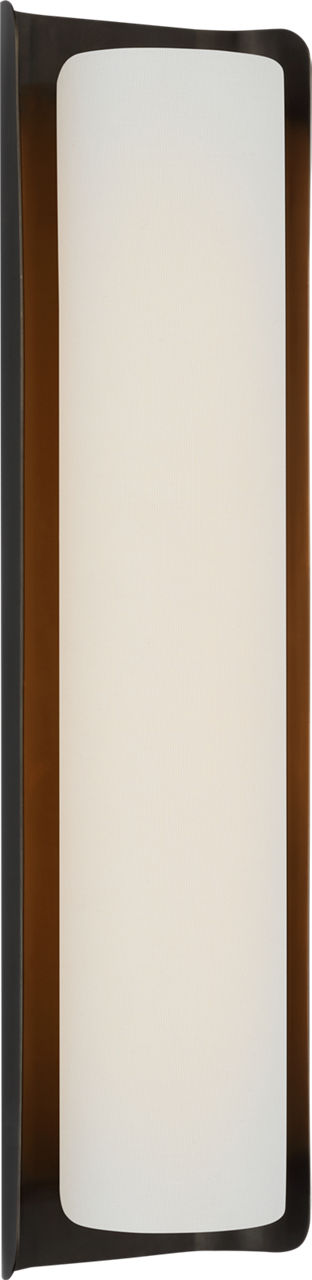 Penumbra 21" Sconce in Bronze and Linen