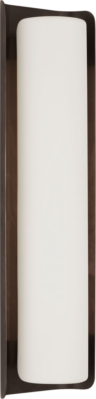 Penumbra 21" Sconce in Bronze and White