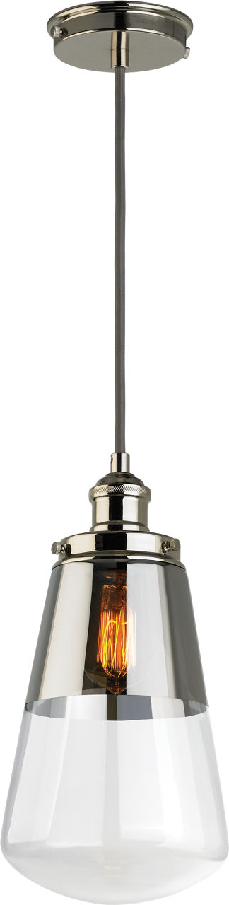 Waveform Mini-Pendant Polished Nickel